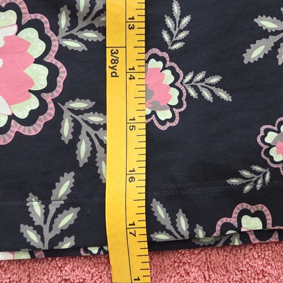 Golftini Floral Navy Golf Skirt Skort Sz 10 L Pockets Tennis Pickleball NWOT - Picture 5 of 10